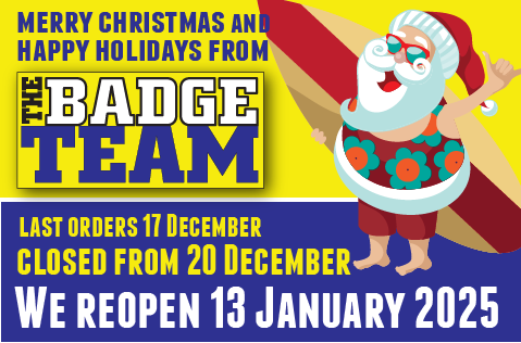 The Badge Team Xmas holiday hours